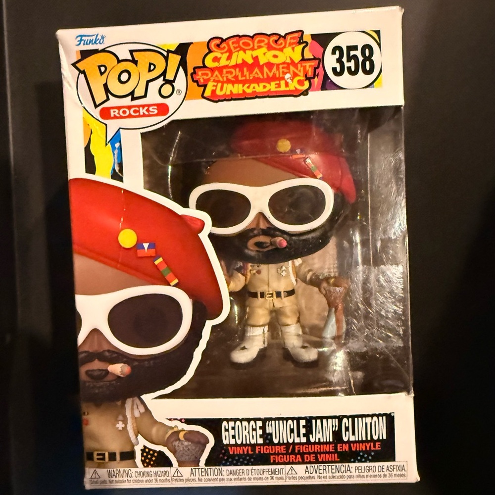 Funko Pop! Rocks George Clinton Red, White, Black, Yellow, Pink, Blue, Purple